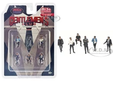 "GENTLEMEN'S CLUB" 6 PC DIECAST FIGURE SET FOR 1/64 BY AMERICAN DIORAMA 64528MJ