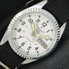 JAPAN VINTAGE REFURBISHED SEIKO 5 AUTOMATIC 6309A MENS WHITE WATCH a441589-4