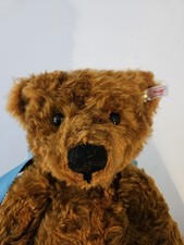Large 18" Steiff Cinnamon Brown Teddy Bear 2010 NEW LED 1994 Three ID's