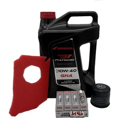 Honda Aquatrax 02 03 Turbo F12X Oil Change Kit Oil & Air Filter NGK IMR9D-9H