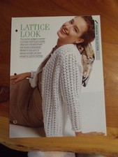 CROCHET PATTERN LATTICE LOOK FASHION COLLECTION CREATIVE NEEDLES *GREAT*