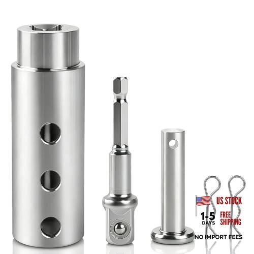 Trailer Jack Drill Adapter, 1 Inch Drive Shaft Compatible. | Heavy Duty 1 inch