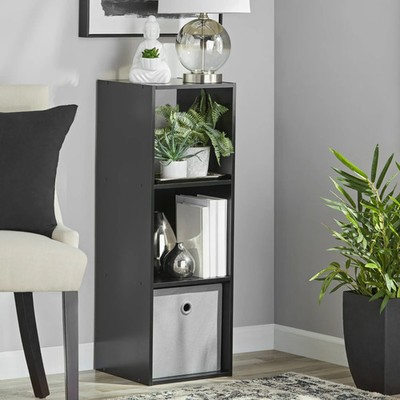 Mainstays Modern Storage 3-Cube Shelf Organizer, Bookcase, Home