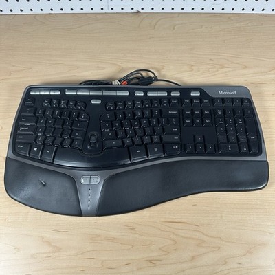 Microsoft Natural Ergonomic Keyboard 4000 USB Wired Tested Working