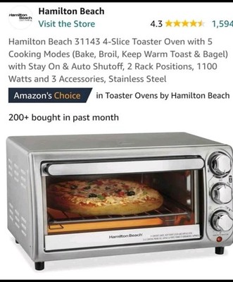 Hamilton Beach 31143 Toaster Oven - Silver