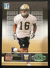 KAREEM KELLY 2003 Playoff Honors X's #133 Rookie Card RC #083/100 NFL Saints. rookie card picture