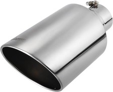 4 Inch Inlet 8 Inch Outlet Exhaust Tip Stainless Steel 4 To 8 Tail Pipe Tip...