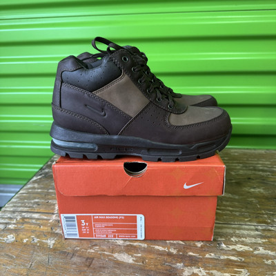 Nike Air Max Goadome ACG Boots Baroque Earth Brown Leather NEW In Box 3 Youth