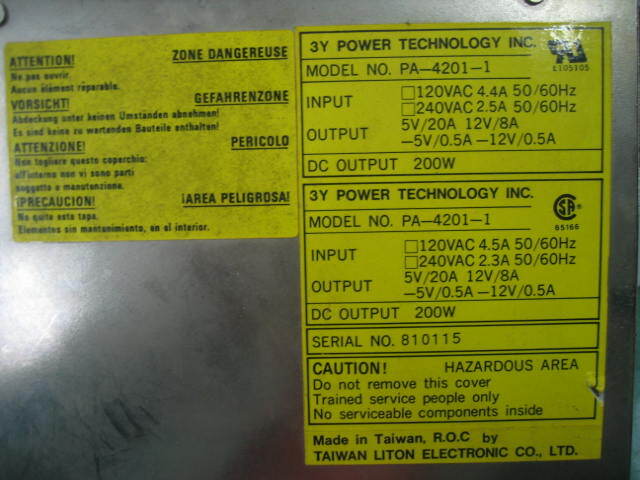 3Y Power Technology Inc. PA-4201-1 200W Power Supply | eBay