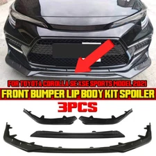 For Toyota Corolla SE XSE 2020-25 Carbon Style Front Bumper Lip Spoiler Splitter