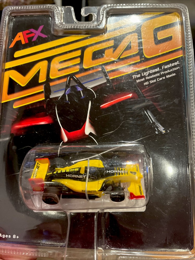 Vintage Tomy AFX Mega G Super G Plus SRT Shell Hornet #4 HO Slot Car Aurora NIB Rare
