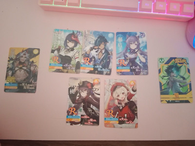 NEW ANIME Genshin Impact Karte SR und R zum Sammeln Genshin  