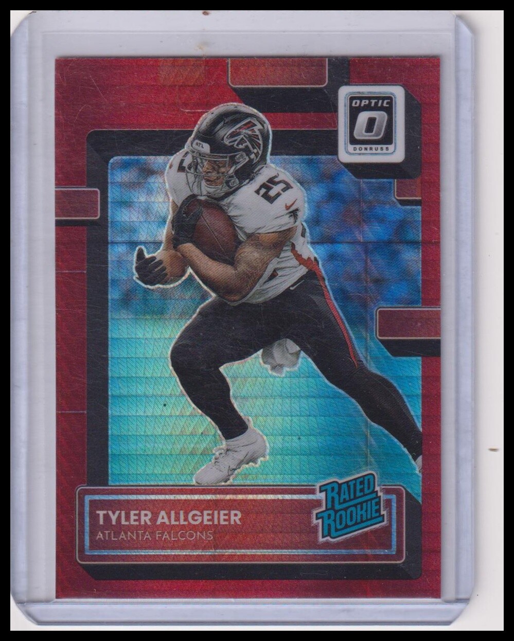 2022 Donruss Optic Tyler Allgeier RC #278 RED HYPER Rookie Atlanta Falcons