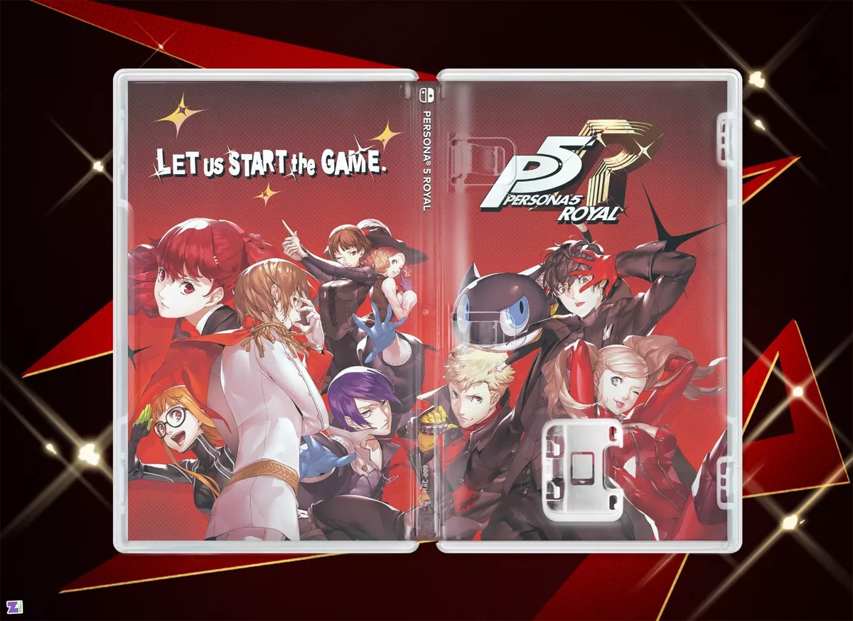 Persona 5 Royal REVERSIBLE COVER ART: Replacement Insert / Case Nintendo  Switch