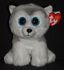 TY BUFF the HUSKY DOG BEANIE BABY - MINT with MINT TAGS