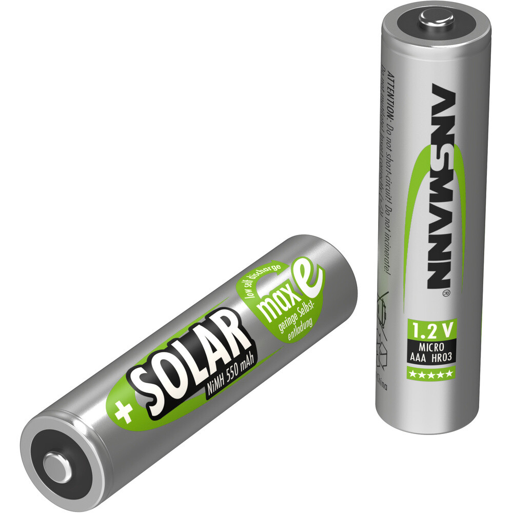 Thumbnail - Ansmann Hr03 Solar Maxe Micro (aaa)-akku Nimh 550 Mah 1.2 V 2 St.