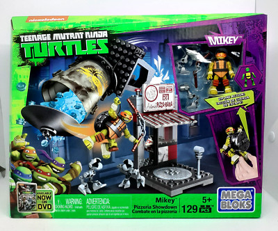 TMNT Mega Bloks Construx Mikey Pizzeria Showdown