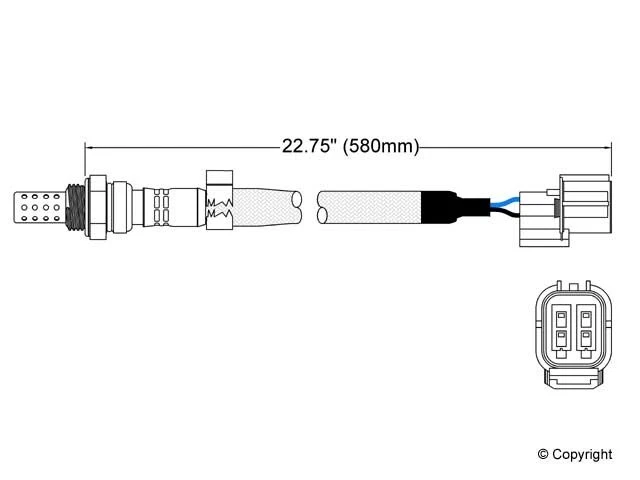 Walker 氧气传感器适用于 Freelander、Discovery、Range Rover 250-24498 — 第 2/4 张图片