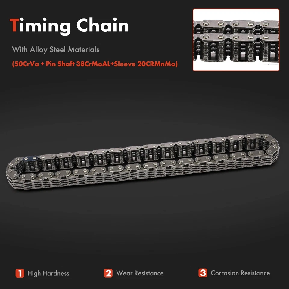 3x New Engine Timing Chain Kit for Jeep Wagoneer Chevrolet Camaro GMC Olds Buick - Image 3 of 4