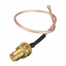  RP SMA Male Plug to IPX U.FL Pigtail 1.13 Cable Antenna WiFi Mini PCI UK Seller