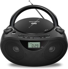 Bluetooth Boombox CD Player Cassette Record AM FM Aux-In Headphone-Out  Remote