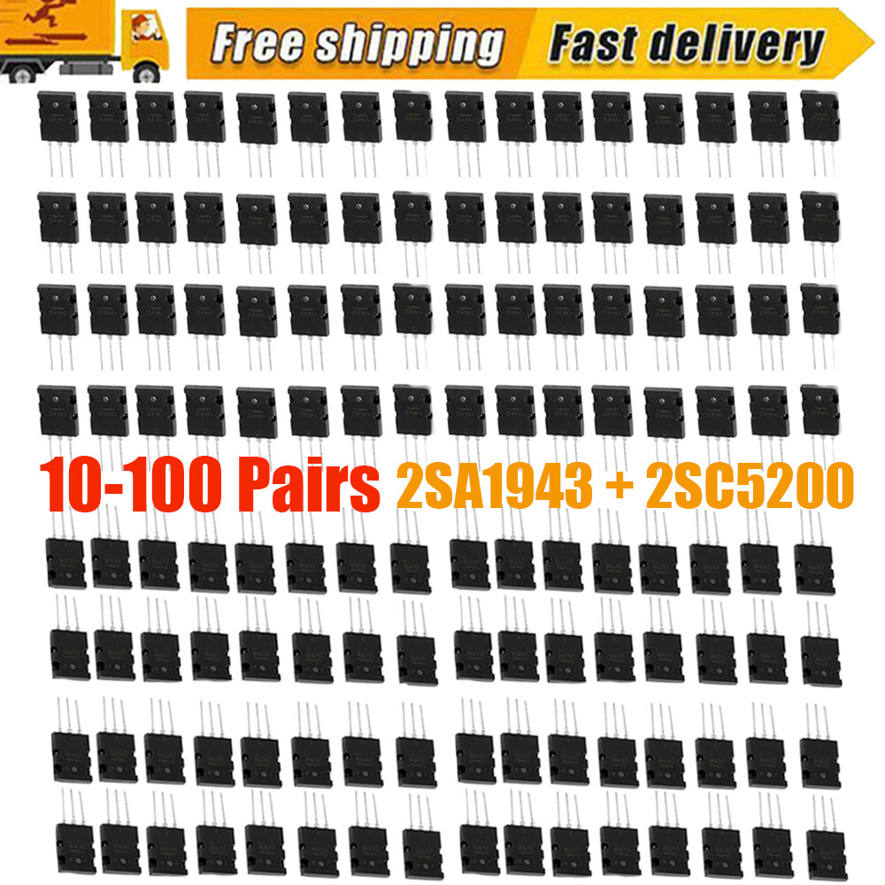 Wholesale Black Power Matched Transistors 2SA1943 2SC5200 for High Performance