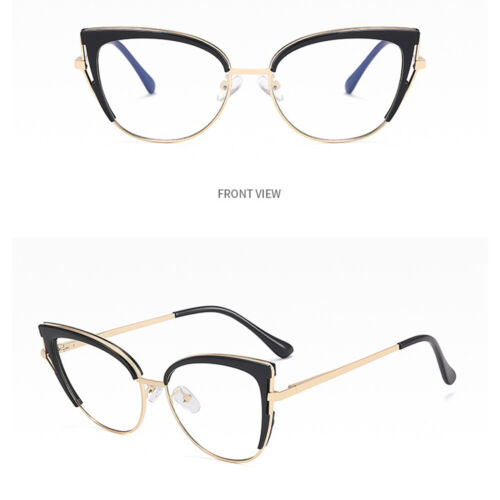 Fashion Cat Eye Metal Reading Glasses Oversize for Women Spring Hinges +0.5~6.0 - Picture 1 of 14