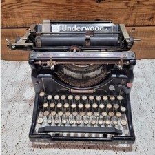 Antique 1920's 1923 Underwood Typewriter No. 5 Needs Servicing thumbnail