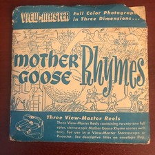 View Master Reels - MG - Mother Goose Rhymes with Cassette Tape