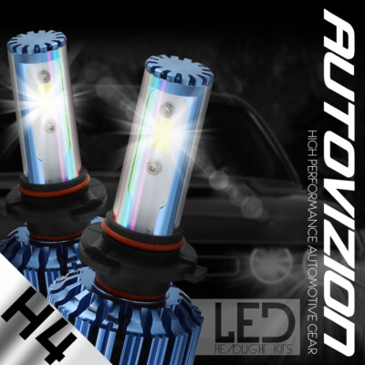 2X Cree H4 238W 23800LM HI-LO Beam COB LED Headlight Bulbs HB2 9003 6500K KIT