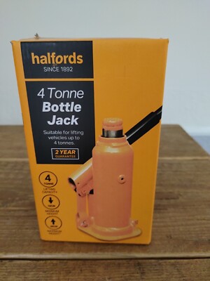 Halfords 4 Tonne Bottle Jack vehicle heavy duty 36cm high  