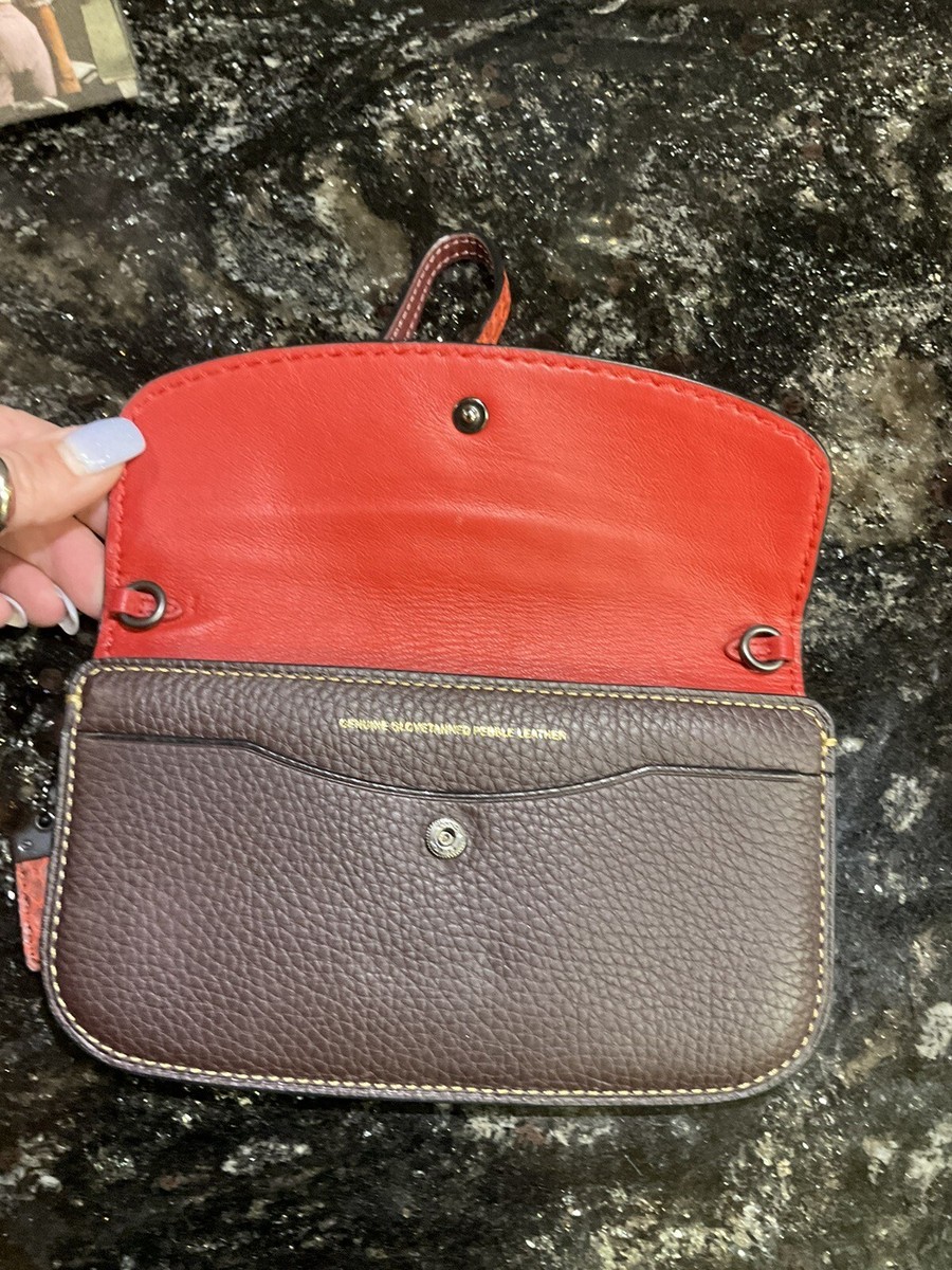 Coach 1941 Clutch With Snakeskin Glovetanned Pebbled Leather