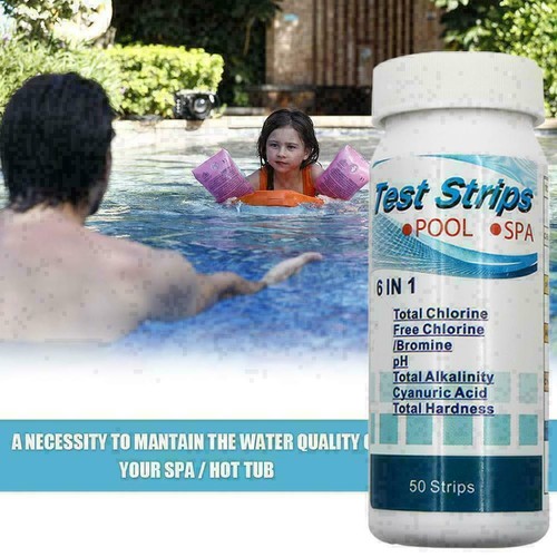 50PCS Chlor Dip Test Streifen Hot Tub SPA Schwimmbad Papier PH Tester New~ E5O3 - Bild 6 von 10