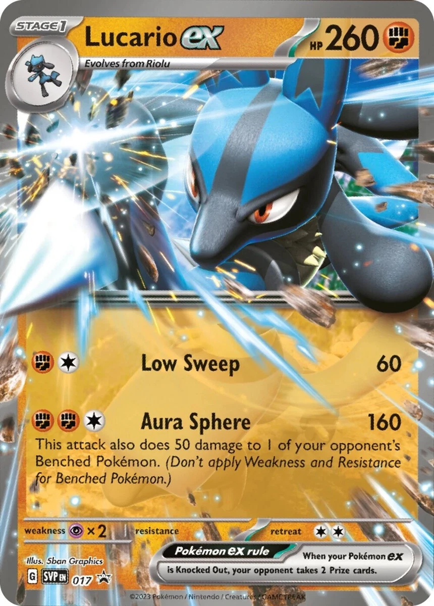 Pokémon TCG Lucario Ex Collectible Card Games & Accessories for