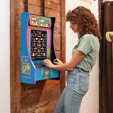 Arcade1Up Ms. PAC-MAN Partycade – 12 Arcade Games, Space-saving Design