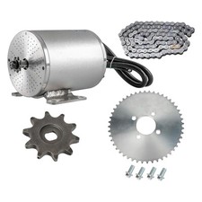 48v 1800w Brushless Electric Motor w/ 420 Sprocket for Go Kart Scooter E Bike