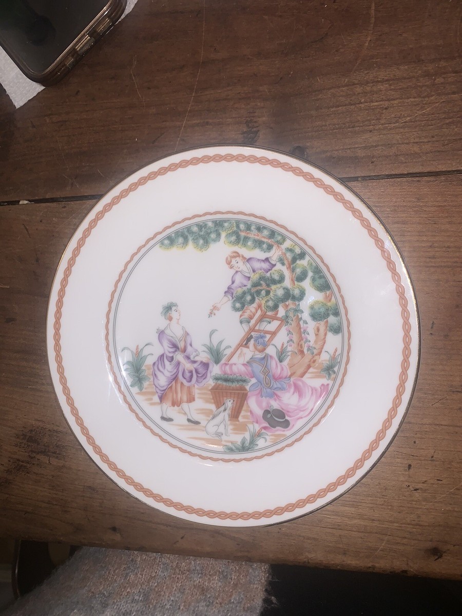 VTG Andrea Sadek 'Cherry Pickers' Papillion Dog Plate 8.25”Diam
