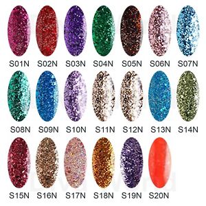 Bluesky Sn Range Silver Pink Gold Glitter Uv Led Nail Gel Polish