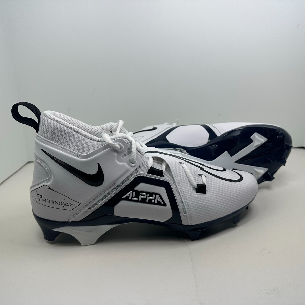 New Men\'s Nike Alpha Menace Pro 3 Football Cleats White Blue CT6649-108 Size 10 Amazon.com | Nike Alpha Menace Pro 3 Men main image 4
