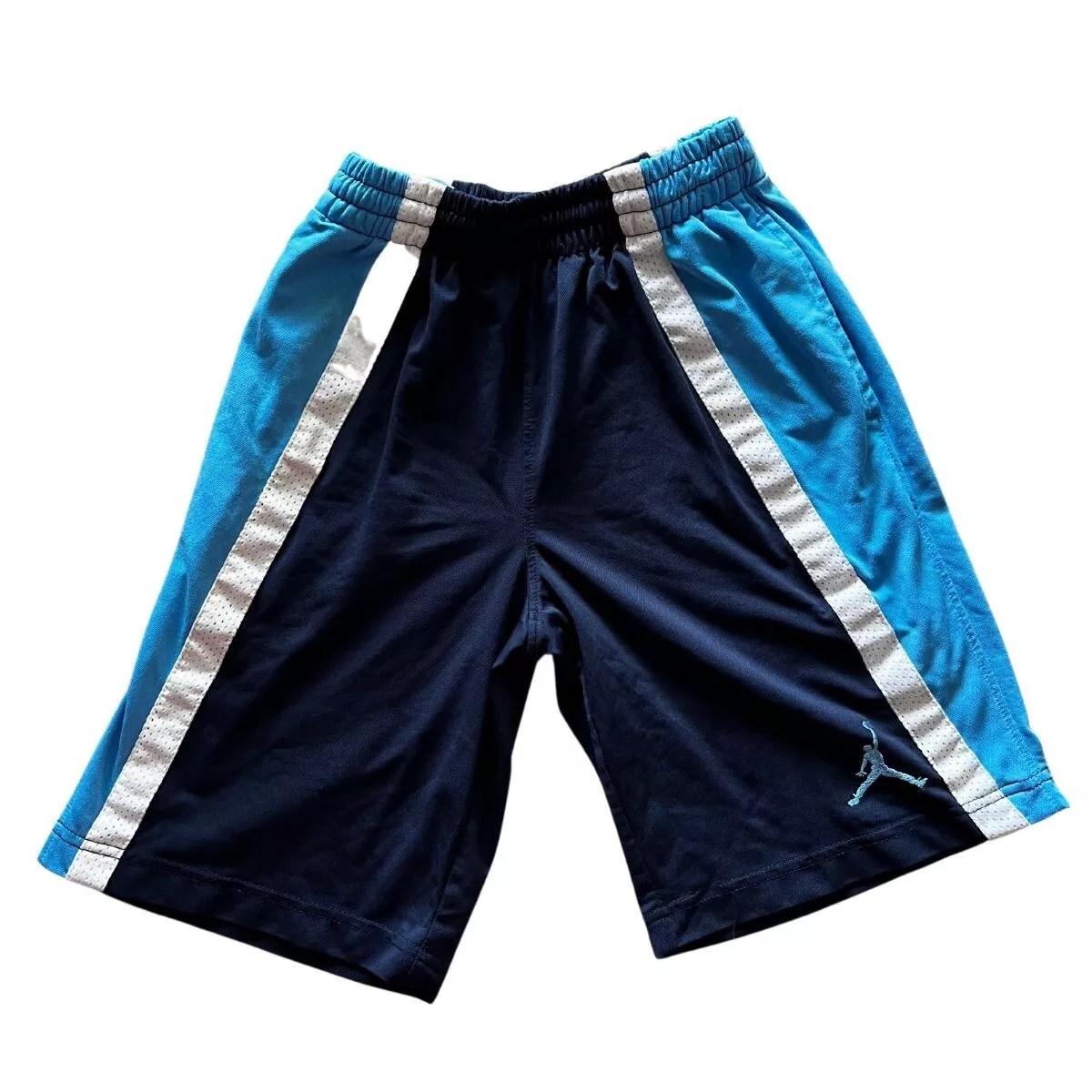 Black and sales blue jordan shorts