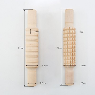 Nudelholz Ton Werkzeuge verstellbare Dicke bequemer Griff Holz Material