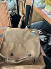 Rothco Canvas Map Case Shoulder Bag W/ pins Brown Cotton Vintage 12x8x5