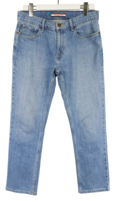 TOMMY HILFIGER Slim Jeans Men's W32/L30 Blue Zip Fly Stretch Fade Effect