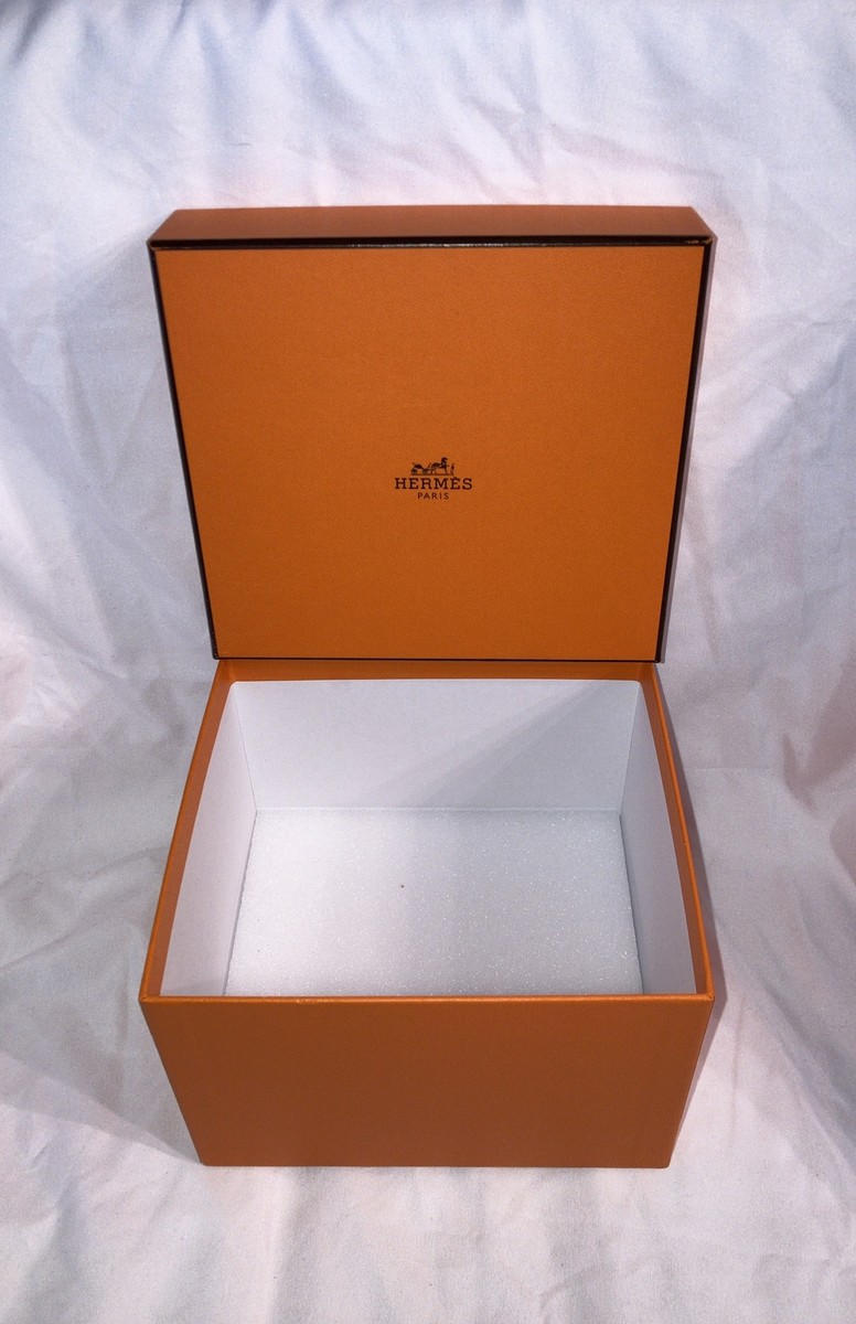 Hermes Empty Gift Box 5.75” x 6.25” x 4.25”. | eBay