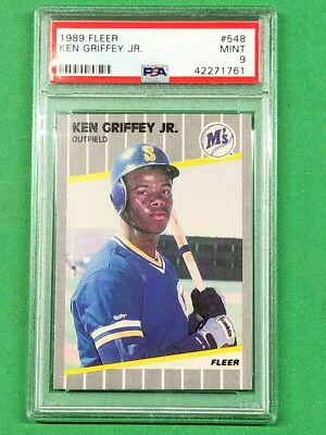 1989 Fleer Baseball Ken Griffey Jr #548 PSA MINT 9 (M177) | eBay
