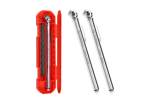 Car Tire Pressure Gauge 16 Caps ANSI B40.1 Calibrated Deflate Function RVs Bike - Picture 5 of 8