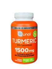 Qunol Turmeric 95 Curcuminoids 1500mg - 220 Capsules,EXP:02/28 Free Shipping
