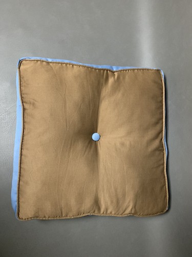 Croscill Blue & Brown Jacquard Comforter Bed Skirt & Throw Pillows - Size Queen - Picture 9 of 10