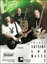 Stone Sour Corey Taylor Josh Rand Shawn Economaki Ibanez guitar advertisement ad