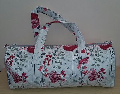Hobby Geschenk-Stricken/Häkeln/Projekt-Hold All Style Tasche-Blumendesign